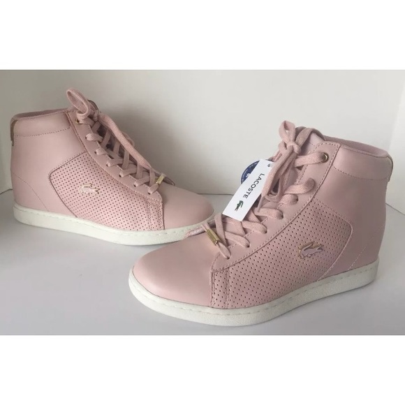 lacoste womens shoes pink